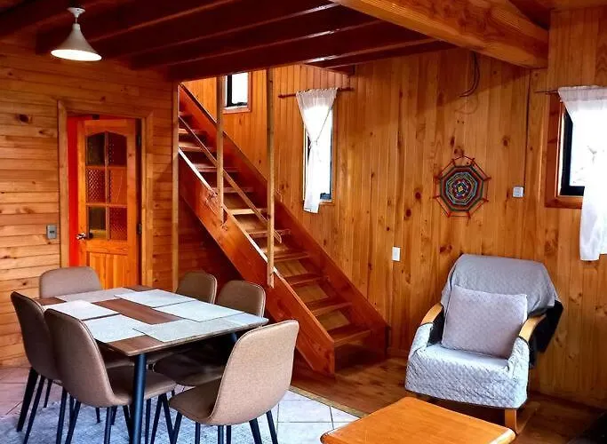 Cómoda cabaña a orillas del lago Panguipulli.